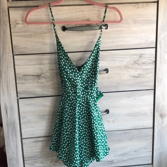 Nasty Gal Pants - Nasty Gal Green Romper